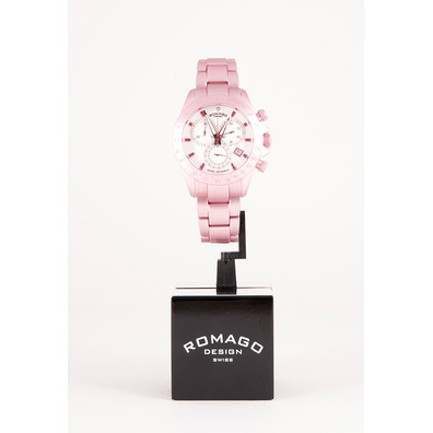 Romago Superléger Chrono Mulher Rosa